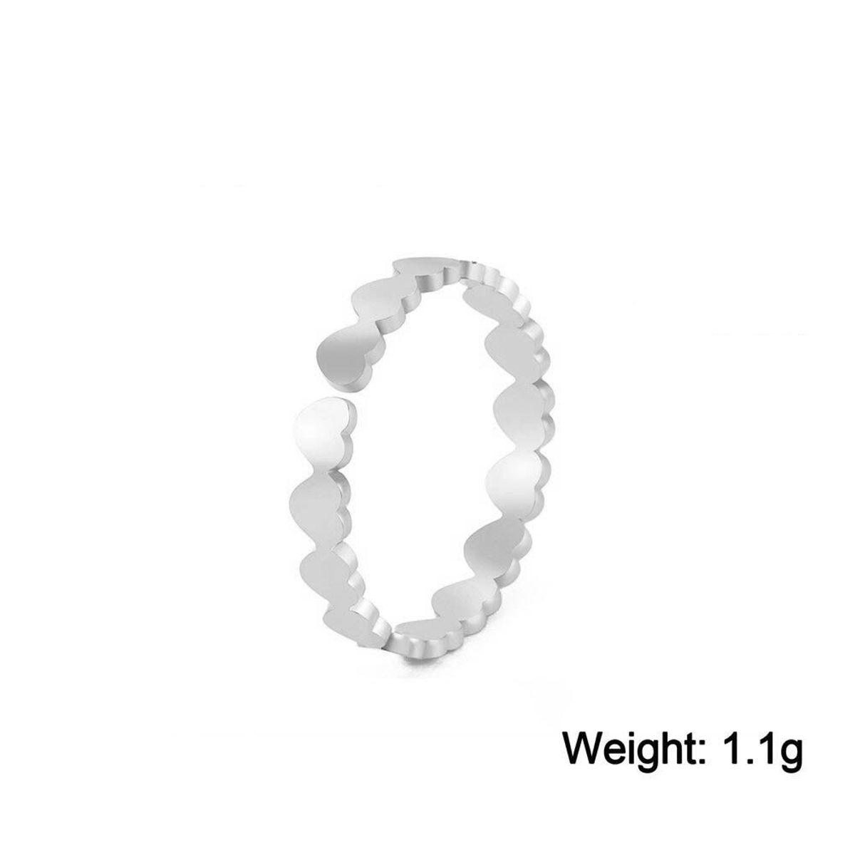 GENERICO - Anillo Mujer Love Acero Inoxidable