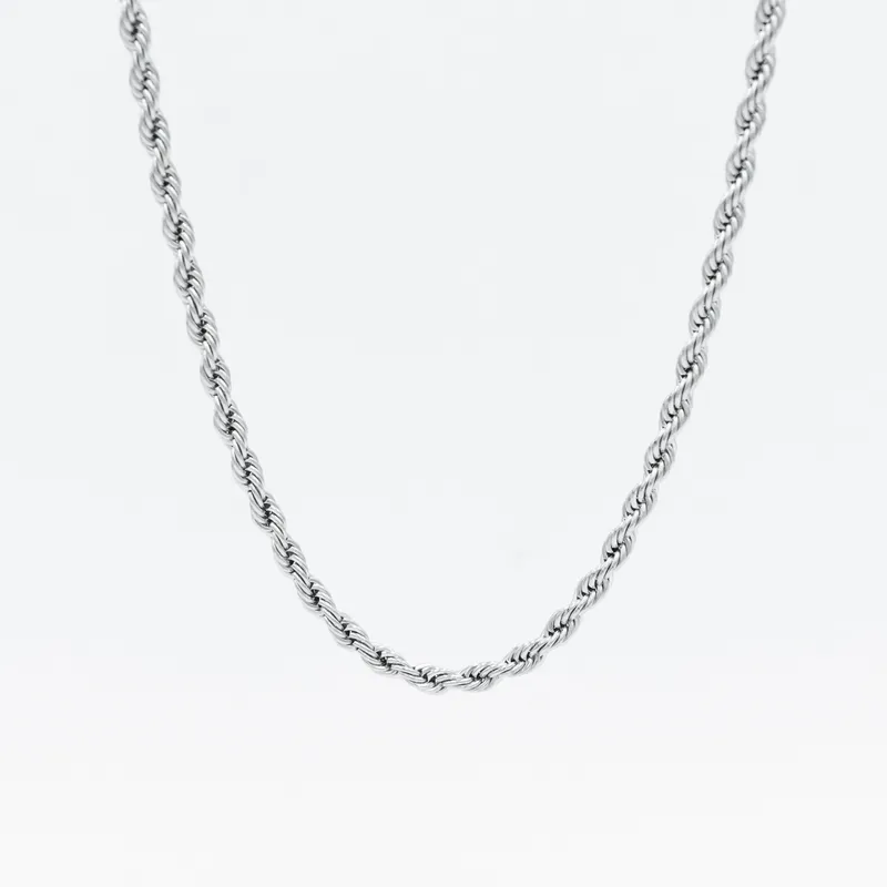 GENERICO - Collar Soga de Acero Inoxidable