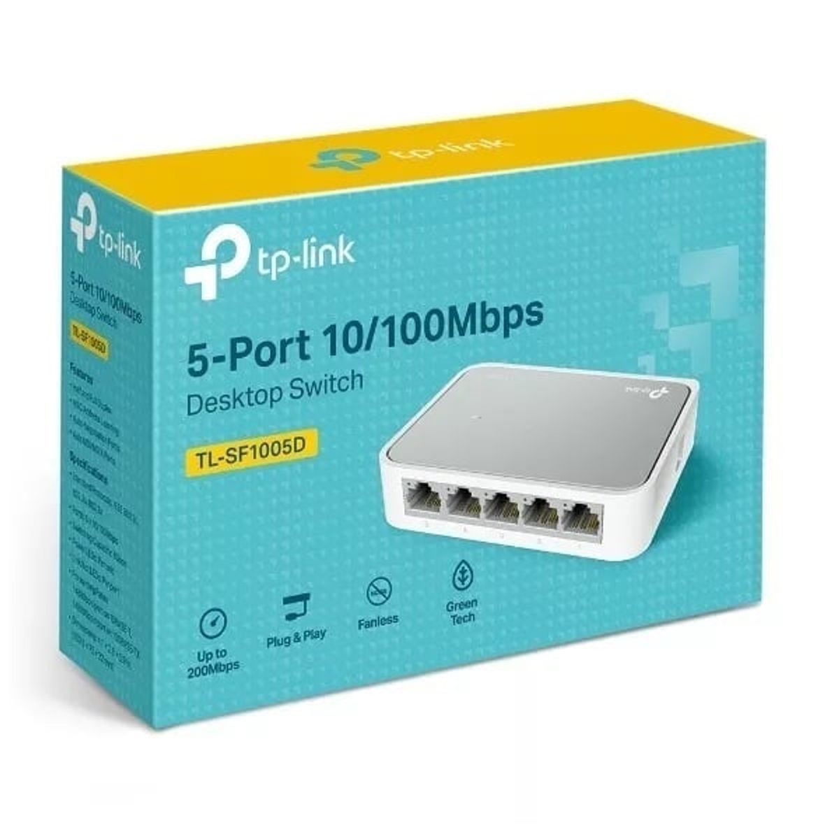 TP LINK - Switch De 5 Puertos De 10/100mbps Tp Link Tlsf1005d