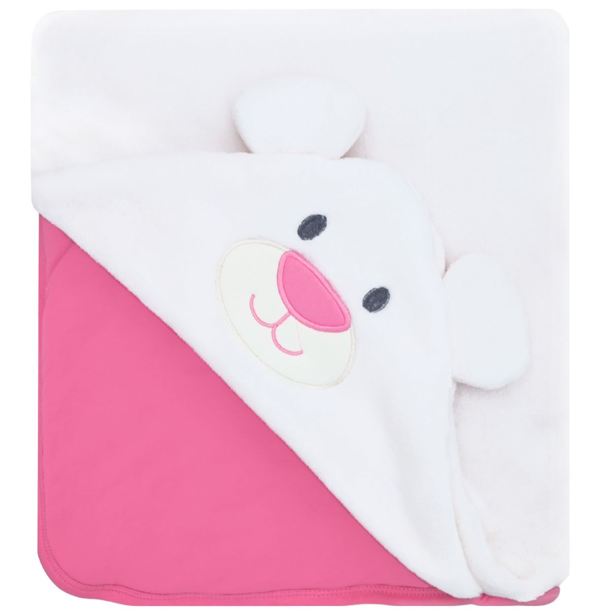 BABY MERINOS - Colcha bebé Osita - Fucsia
