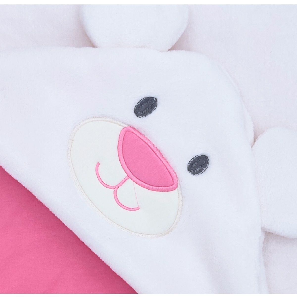 BABY MERINOS - Colcha bebé Osita - Fucsia