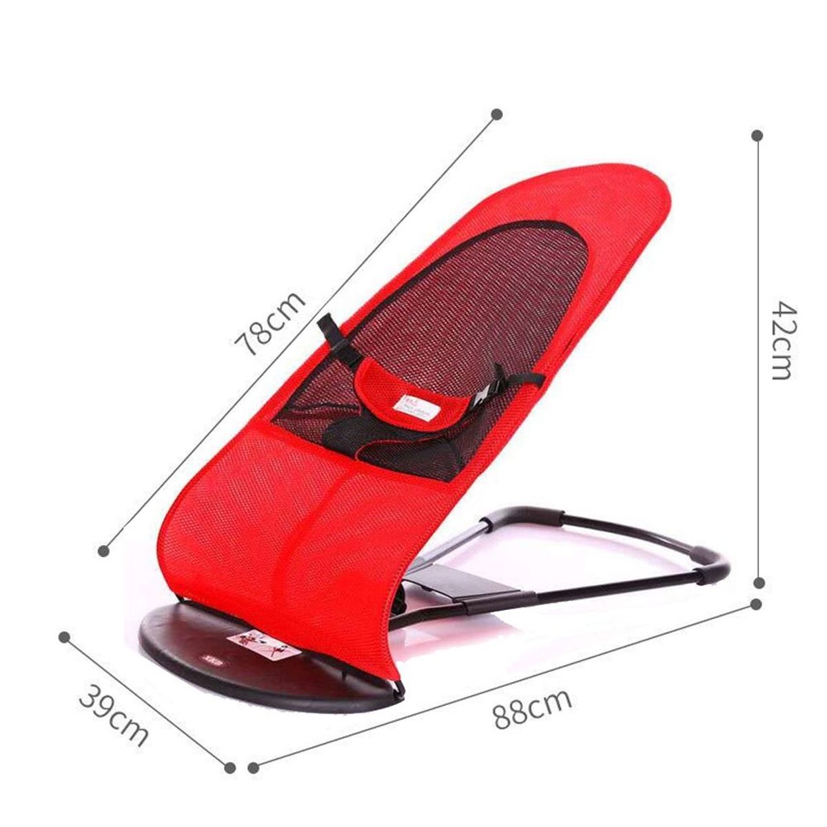 GENERICO - Silla Mecedora cama para Mascotas - Rojo