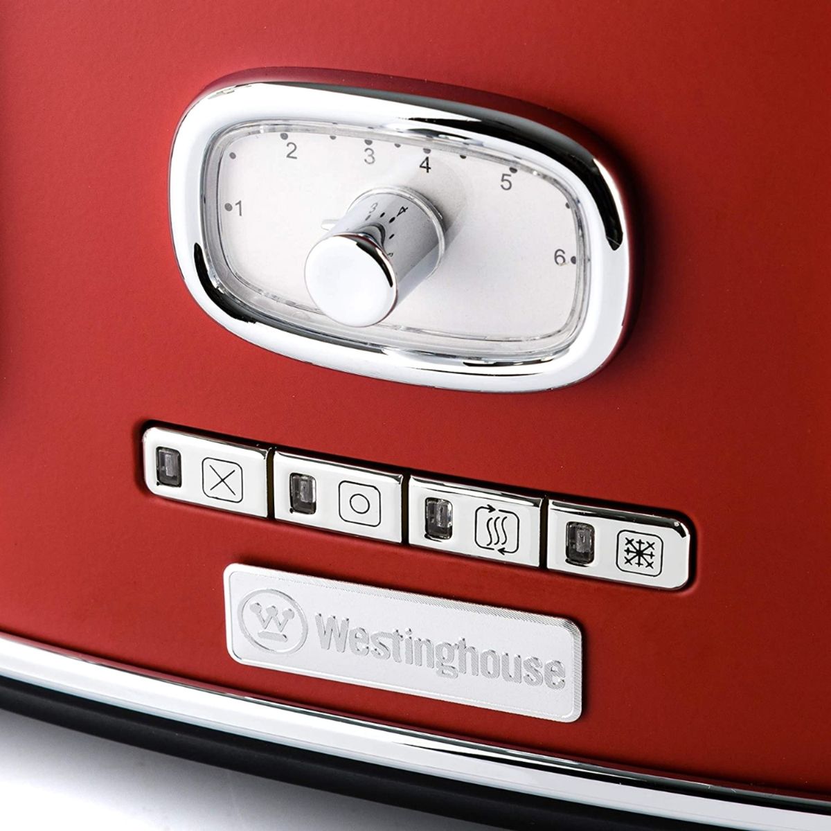 WESTINGHOUSE - Tostadora 4 panes Retro WH rojo