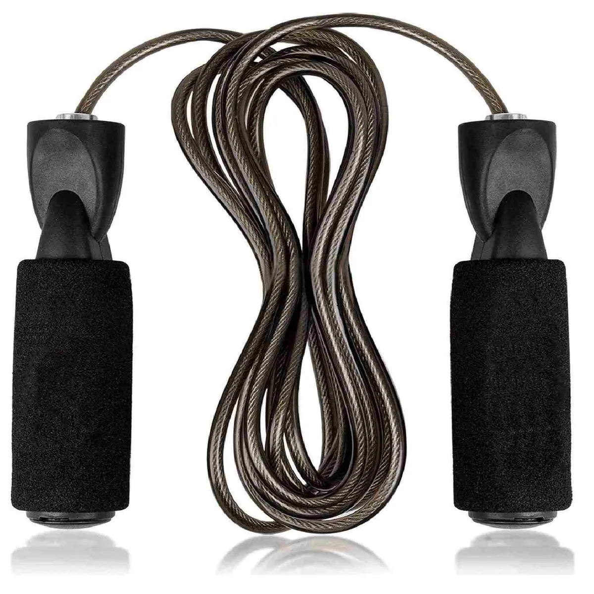 ALPHA GYM - Salta soga profesional cable acero ajustable jump