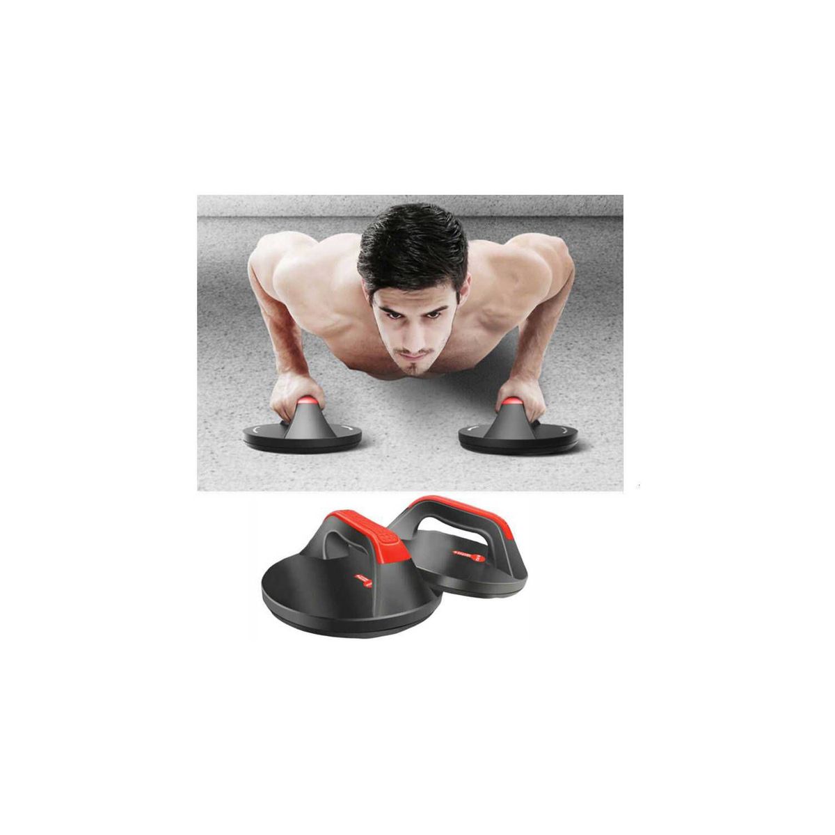 ALPHA GYM - Push up rotacional disco de flexiones