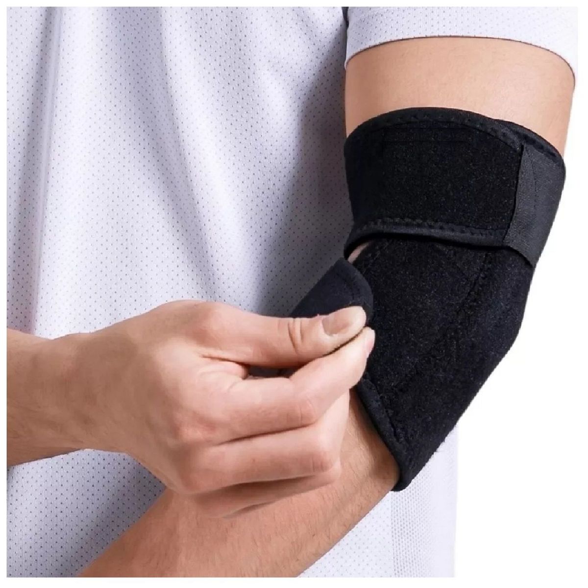 ALPHA GYM - Codera deportiva ajustable codera de compresión velcro