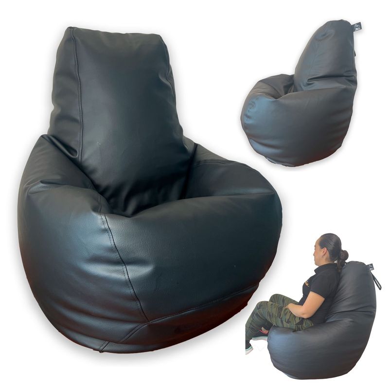 GENERICO - Puff pera mundo puff peru negro