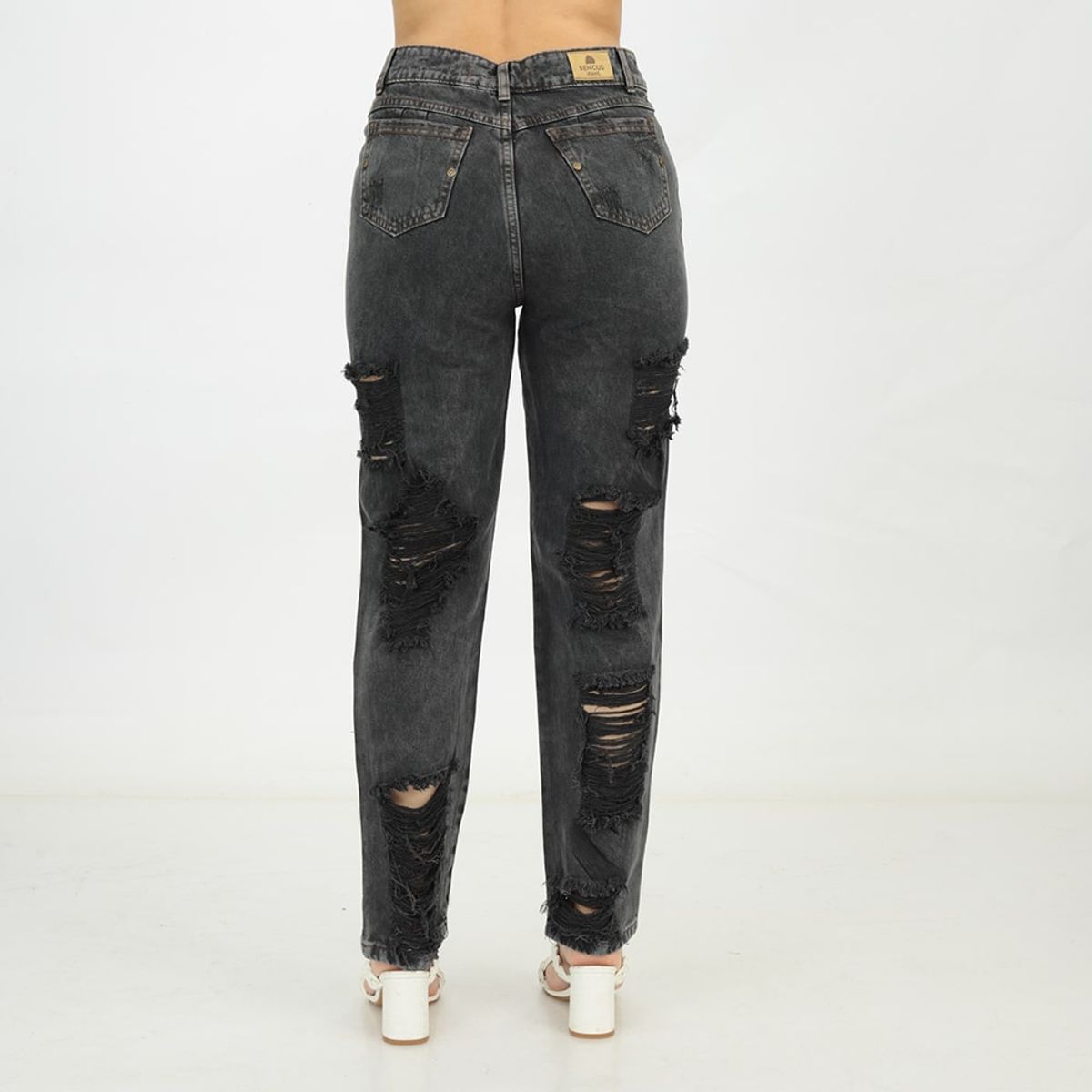 BENCUS JEANS - Jean Mujer Boyfriend Rasgado Bottoms
