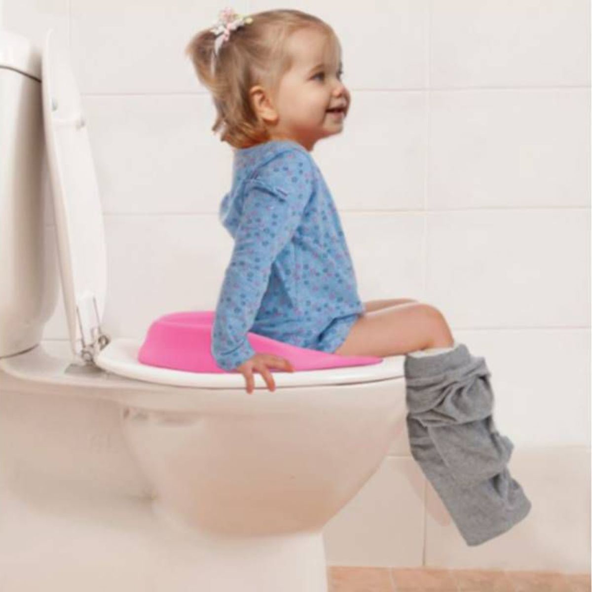 DREAM BABY - Asiento Adaptador para Inodoro Infantil Rosado Dreambaby