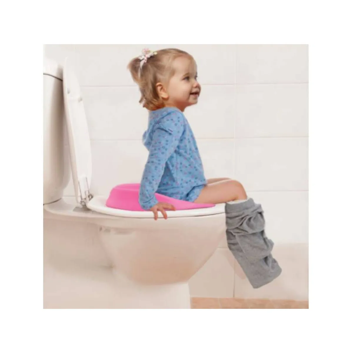 DREAM BABY - Asiento Adaptador para Inodoro Infantil Rosado Dreambaby