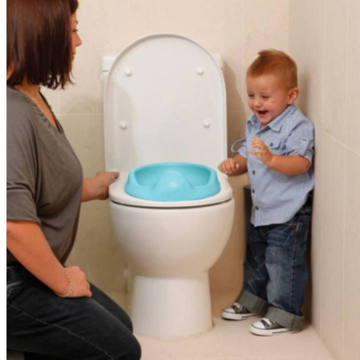 DREAM BABY - Asiento Adaptador para Inodoro Infantil Azul Dreambaby