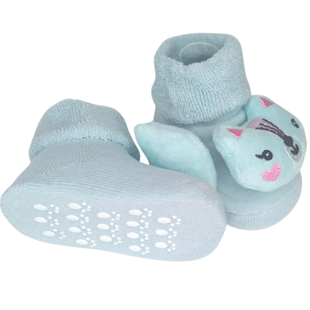 BABY MERINOS - Medias Sonajeras - Turquesa - Gatita