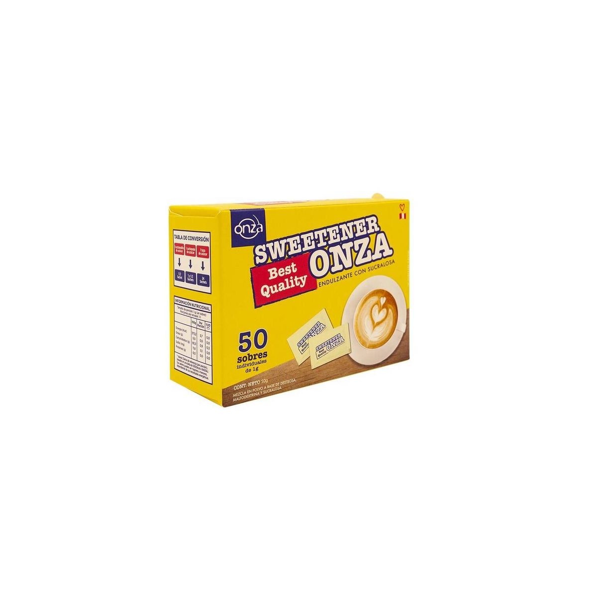 ONZA - Sucralosa Onza caja 50 sobres