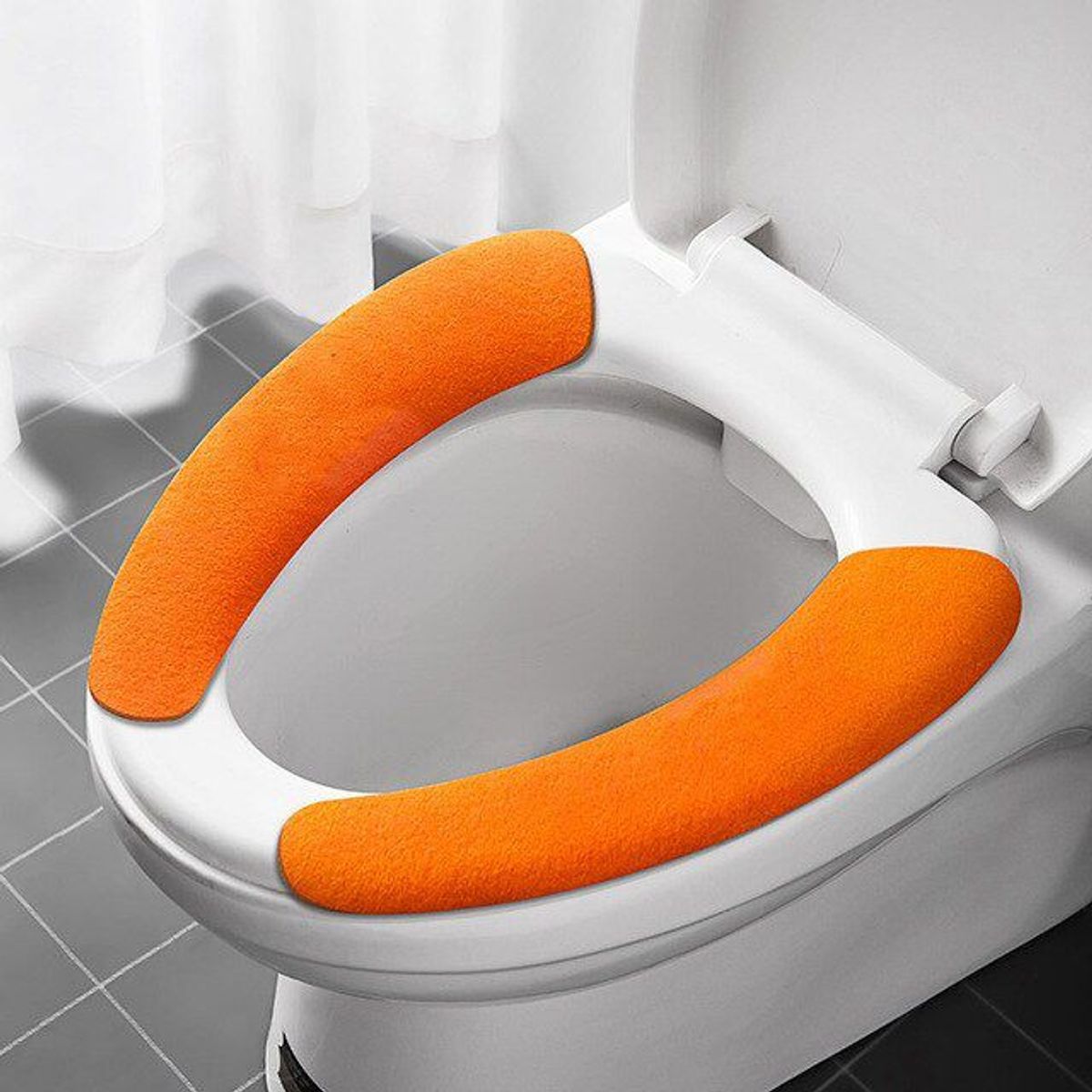 GENERICO - Protector de inodoro Funda de baño Set x4 pares naranja