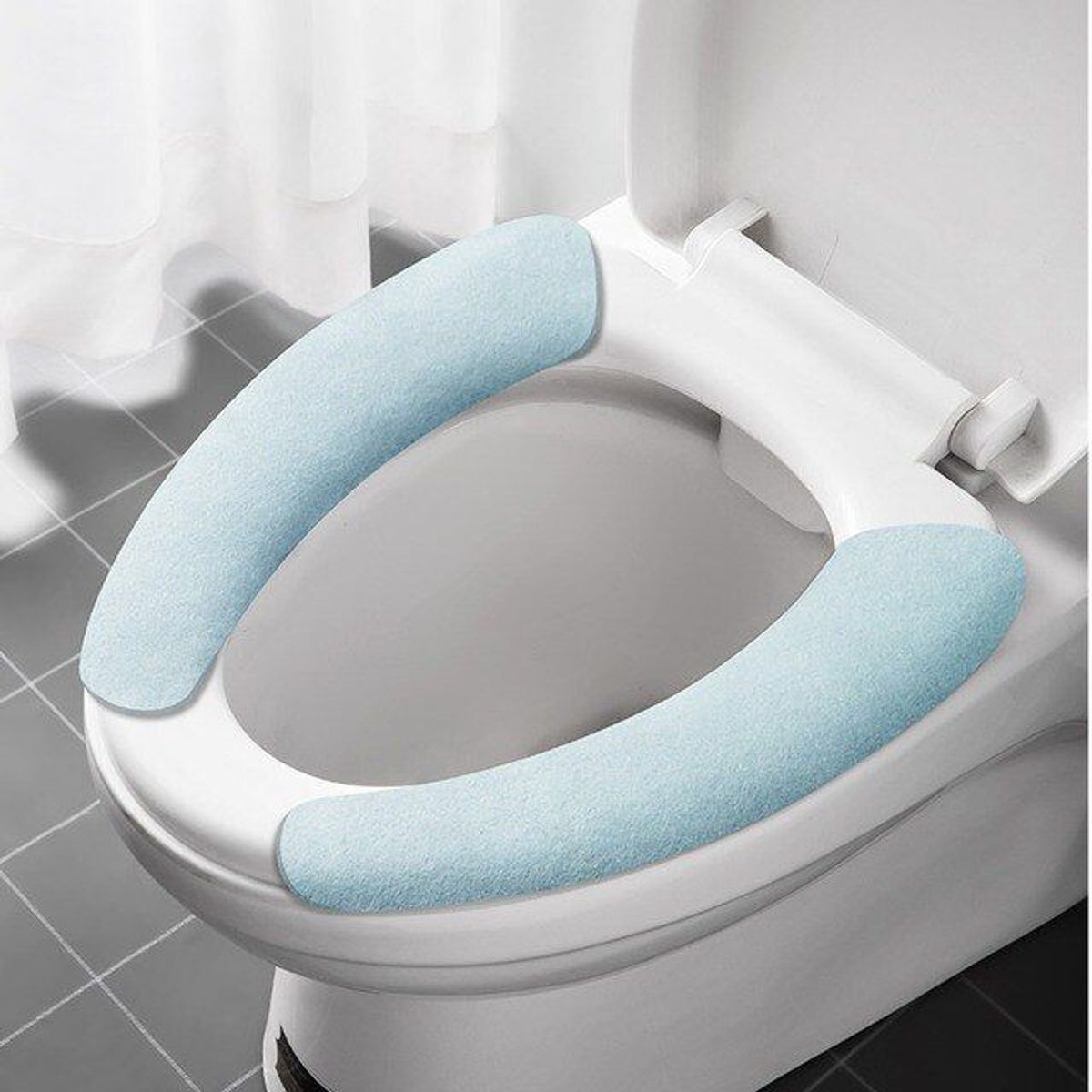 GENERICO - Protector de inodoro Funda de baño Set x4 pares celeste