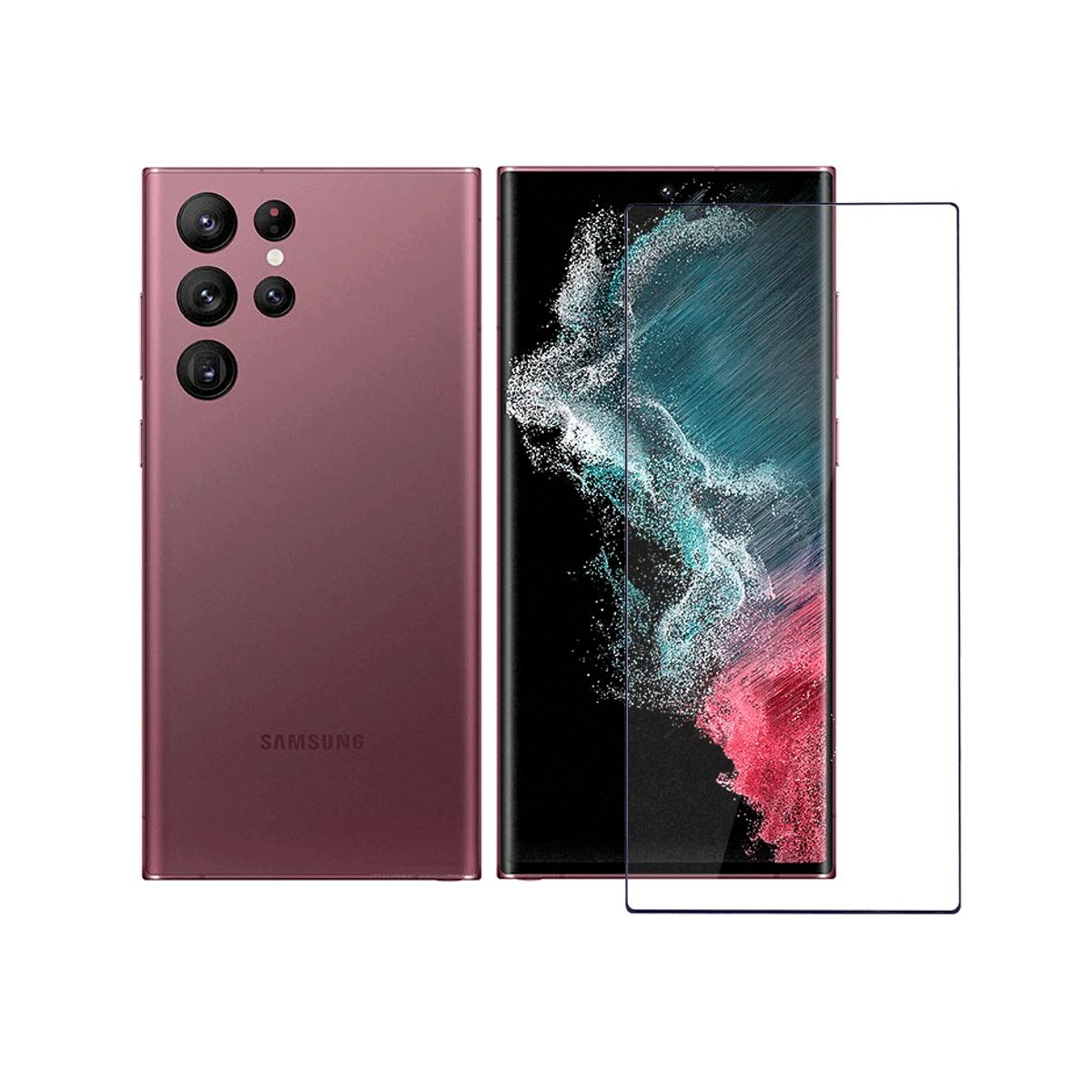 ERHAVE - mica de vidrio para Samsung Galaxy S22 Ultra