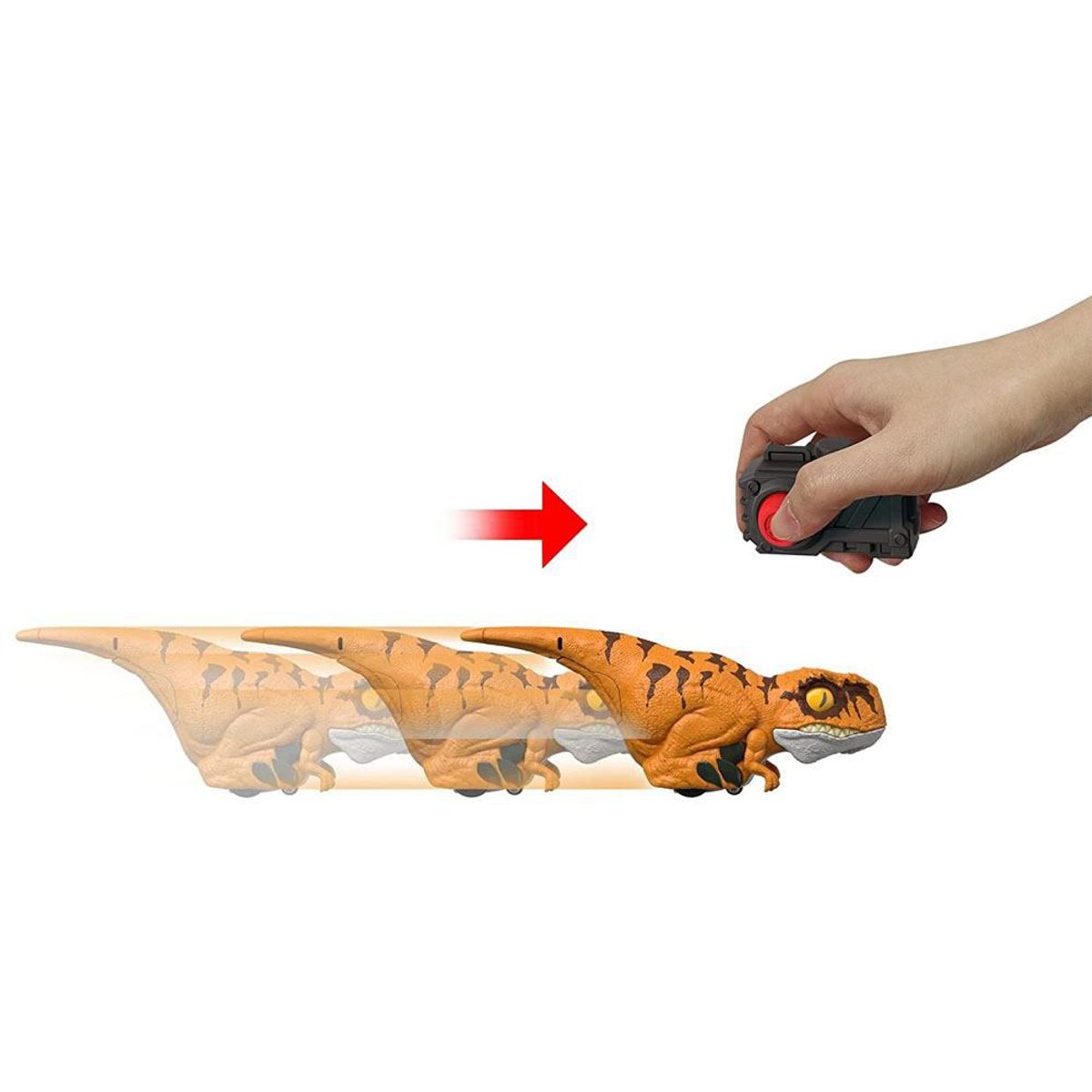 JURASSIC WORLD - Jurassic World Clicker Tracker Atrociraptor Amarillo