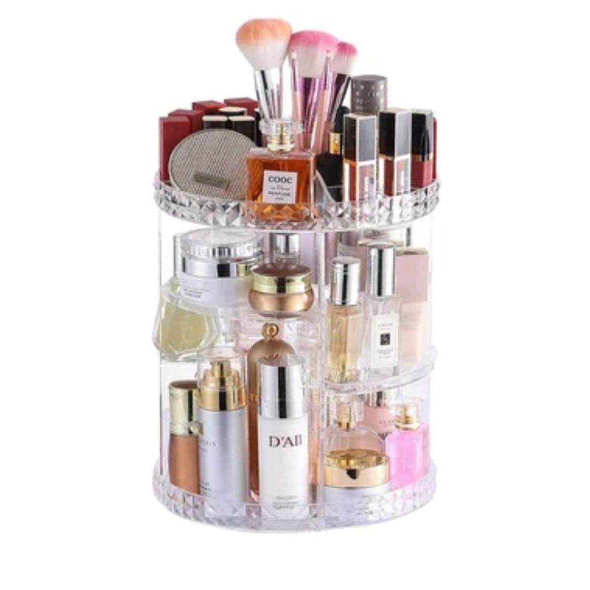 GENERICO - Organizador de Maquillaje Cosmeticos Joyero Giratorio 360°