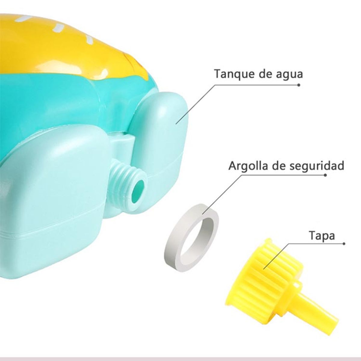 GENERICO - Mochila con Pistola de Agua - Patito 1Lt 600