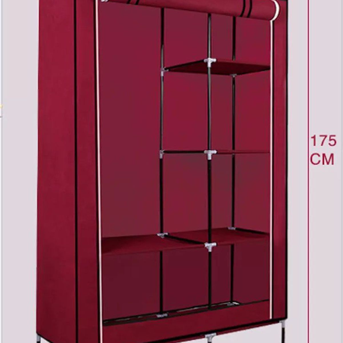 INSPIRA MARKET - Ropero Armable de 2 Cuerpos Tela Color Variado