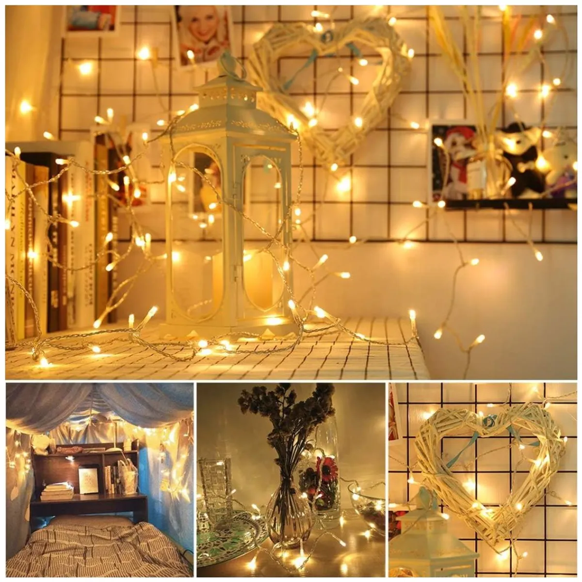 INSPIRA MARKET - Tira de 500 Luces Led Calida