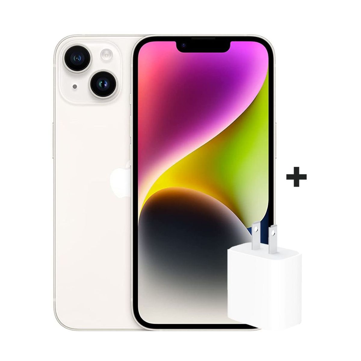 APPLE - iPhone 14 128GB BLANCO + Cargador 20W.