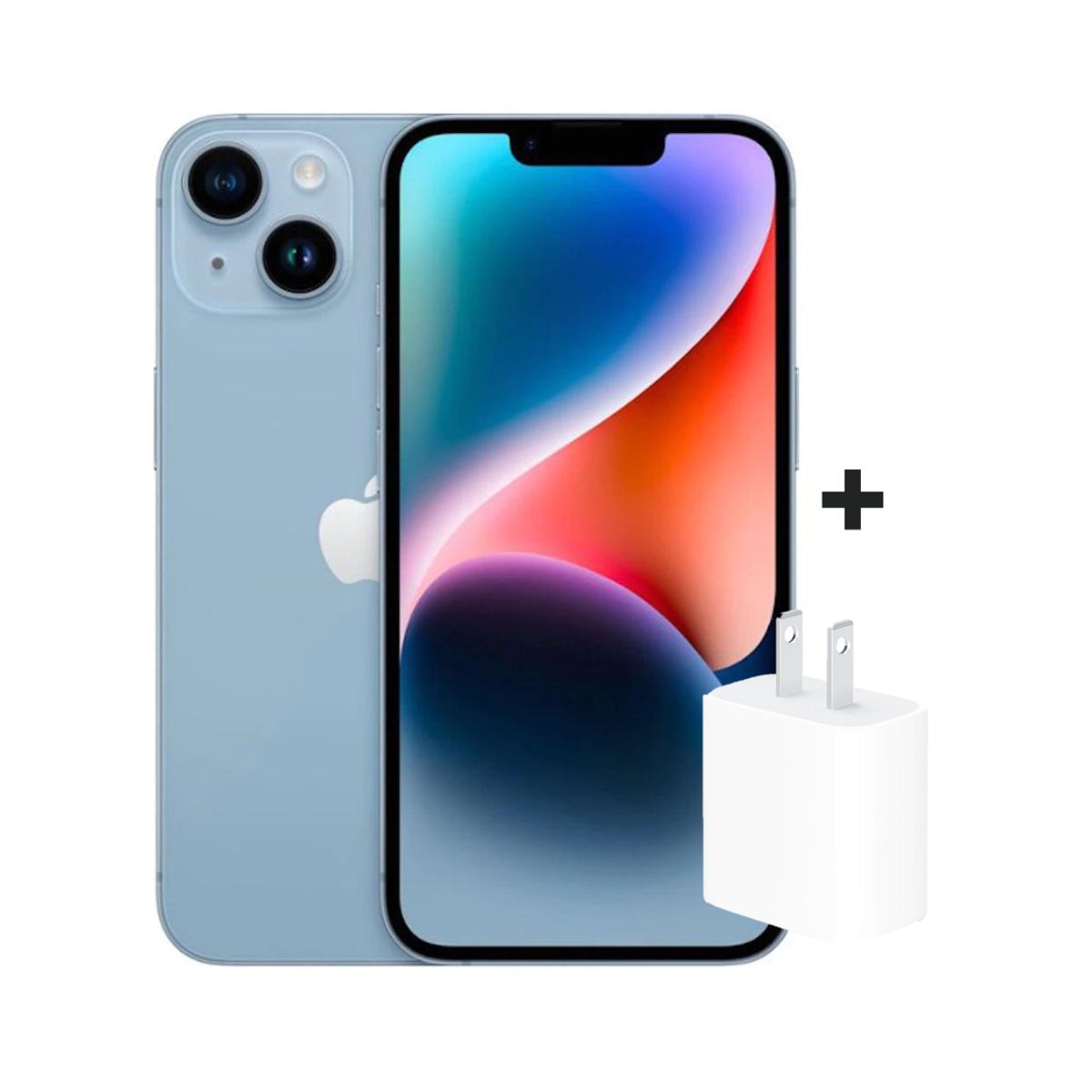 APPLE - iPhone 14 128GB BLUE + Cargador 20W.