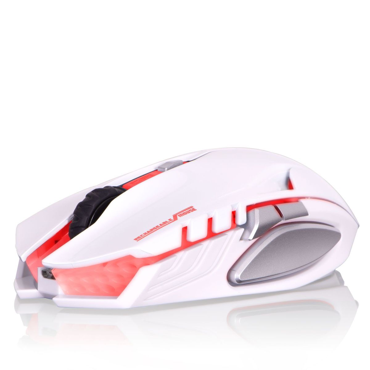 MICRONICS - Mouse Gamer Alien Recargable wifi White Micronics