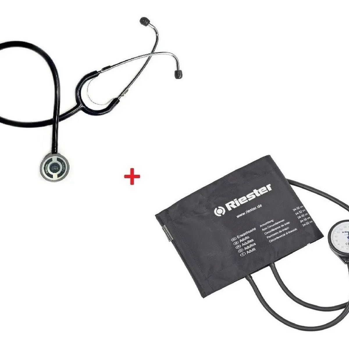 RIESTER - TENSIOMETRO MANUAL Y ESTETOSCOPIO - RIESTER NEGRO