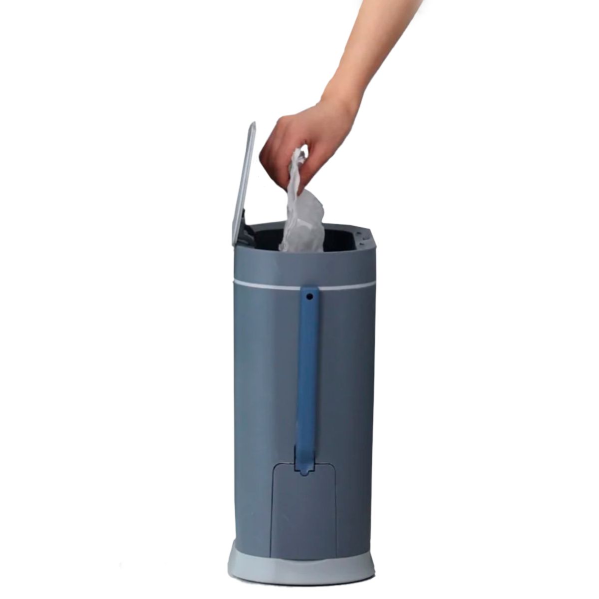 KOTIINI - Basurero sensor ABS con cepillo USB Kotiini 8L gris