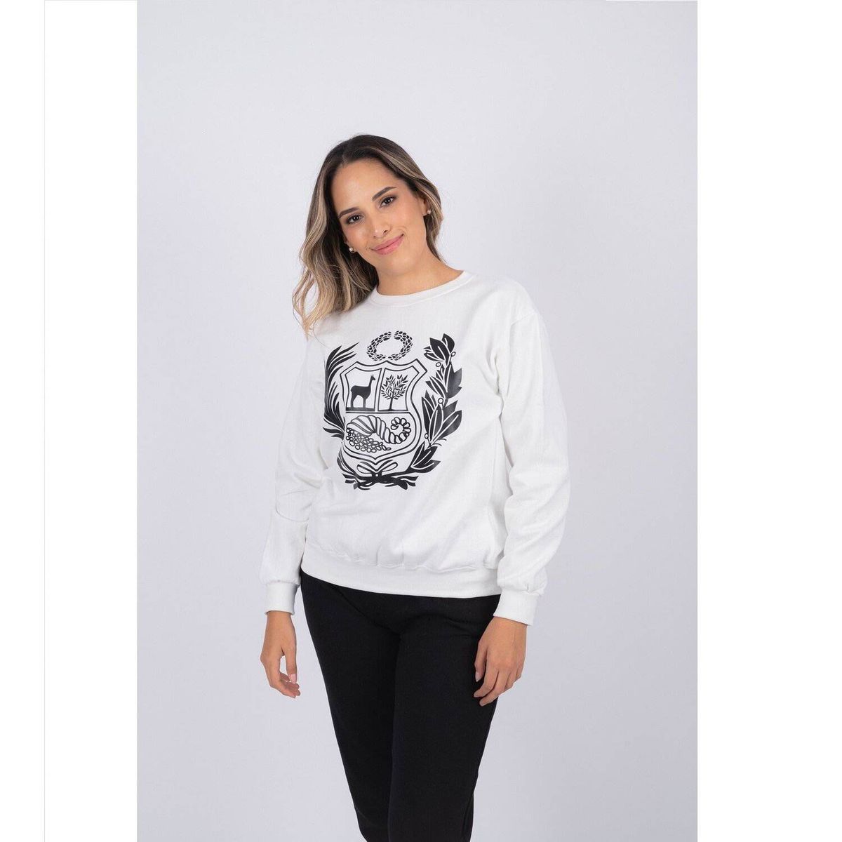 PYT - Polera Polerón Algodón Franela Escudo Nacional Perú Mujer