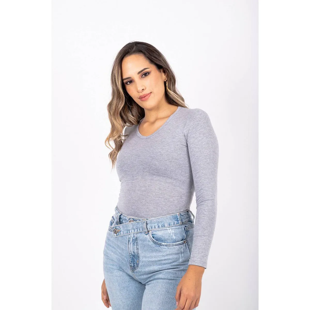 PYT - Polo Algodón Lycra Manga Larga Mujer.-