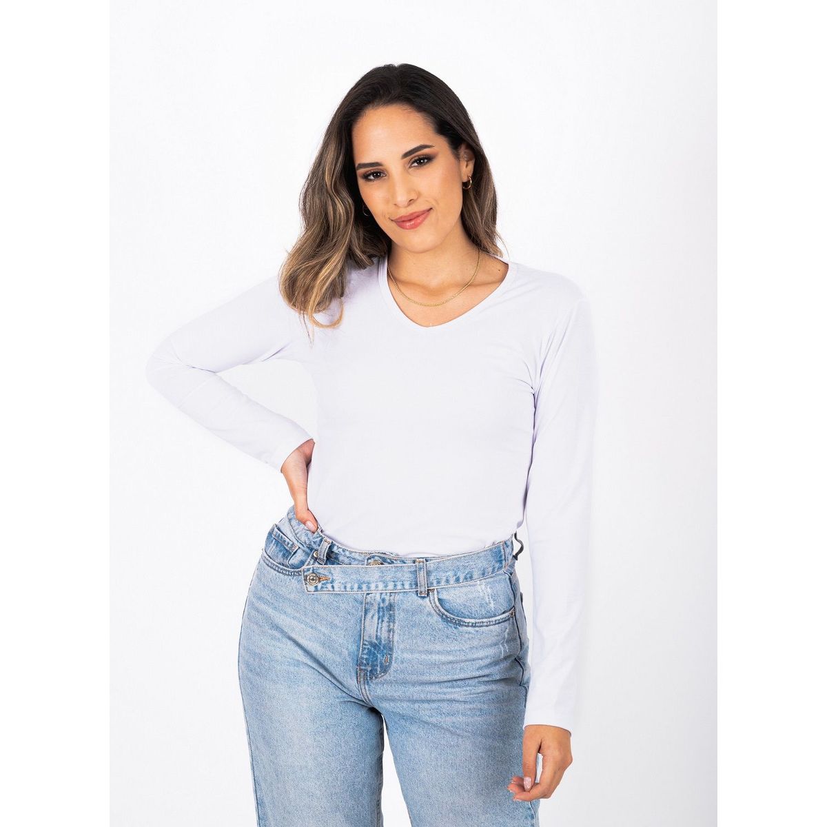 PYT - Polo Algodón Lycra Manga Larga Mujer.-