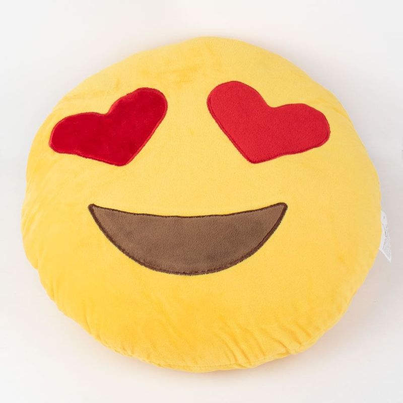 GENERICO - Almohada emoji Ojos de corazón