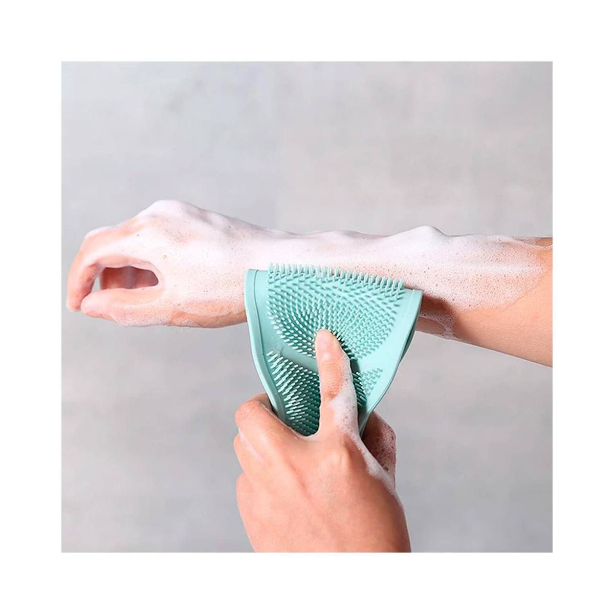 GENERICO - Cepillo Banda de Silicona para Ducha Baño Rosado