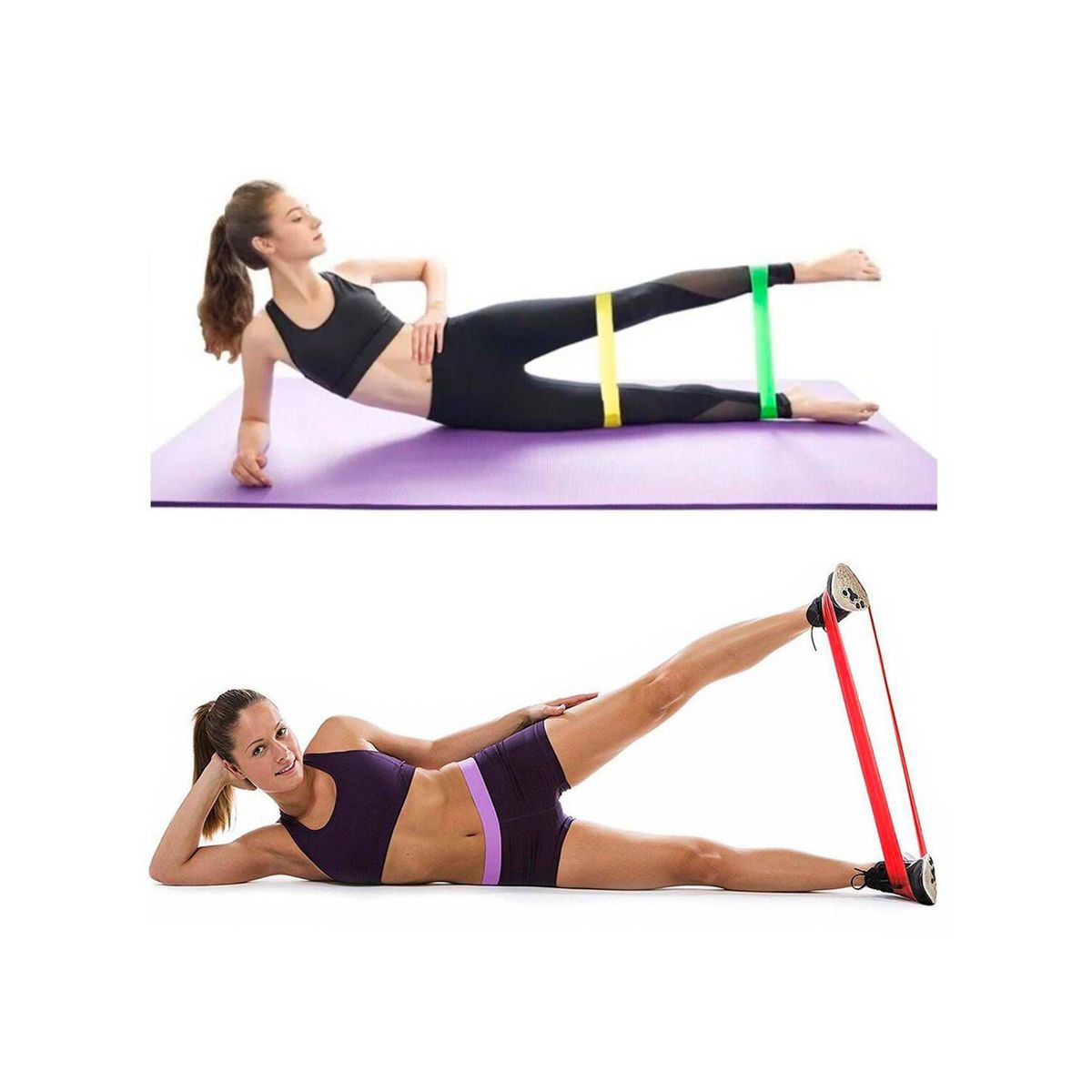 SASARU - Set de 5 Bandas Elásticas Cerradas para Ejercicios