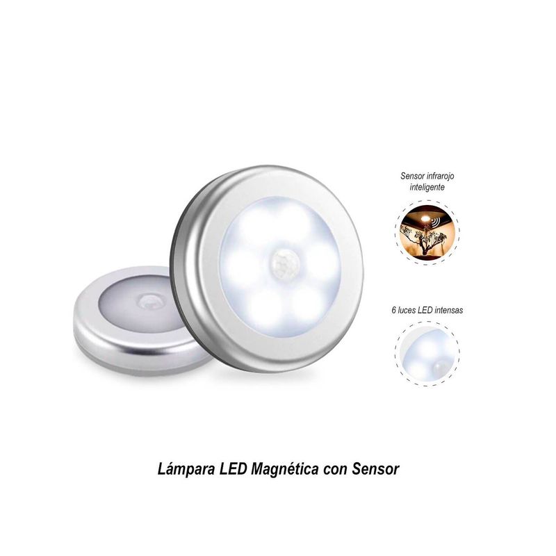 GENERICO - Lámpara LED Magnética con Sensor