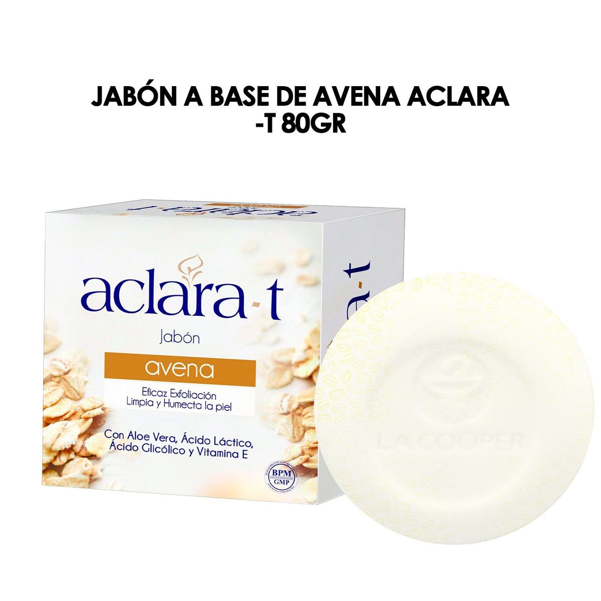 GENERICO - Jabón a base de Avena Aclara -T 80gr.