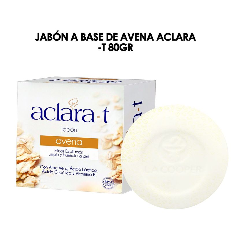 GENERICO - Jabón a base de Avena Aclara -T 80gr.