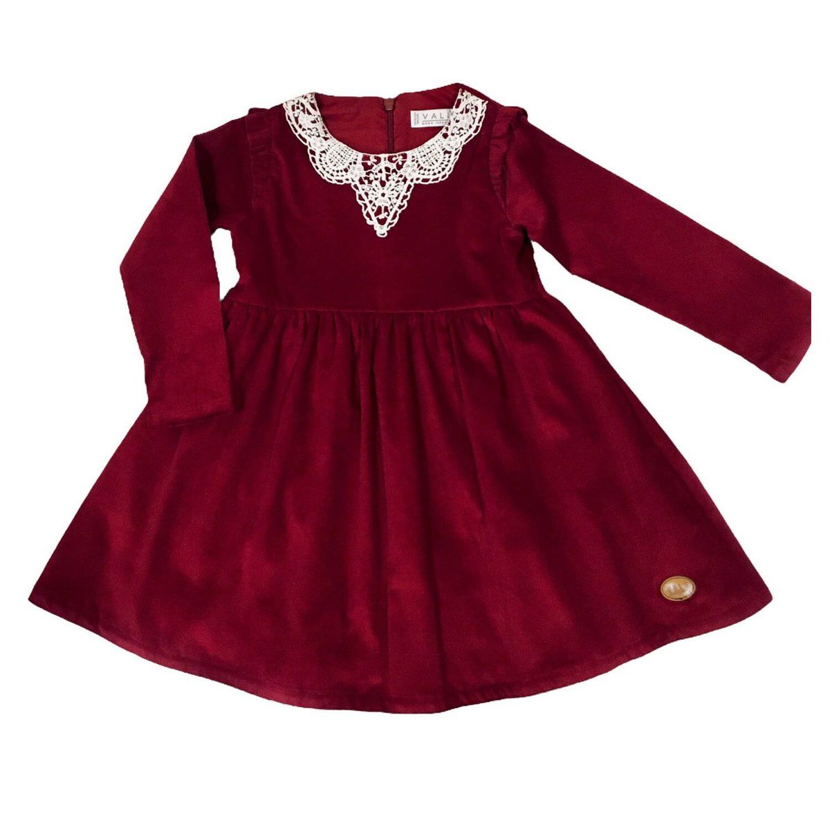 VALU MODA INFANTIL - Vestido Corduroy vino niña