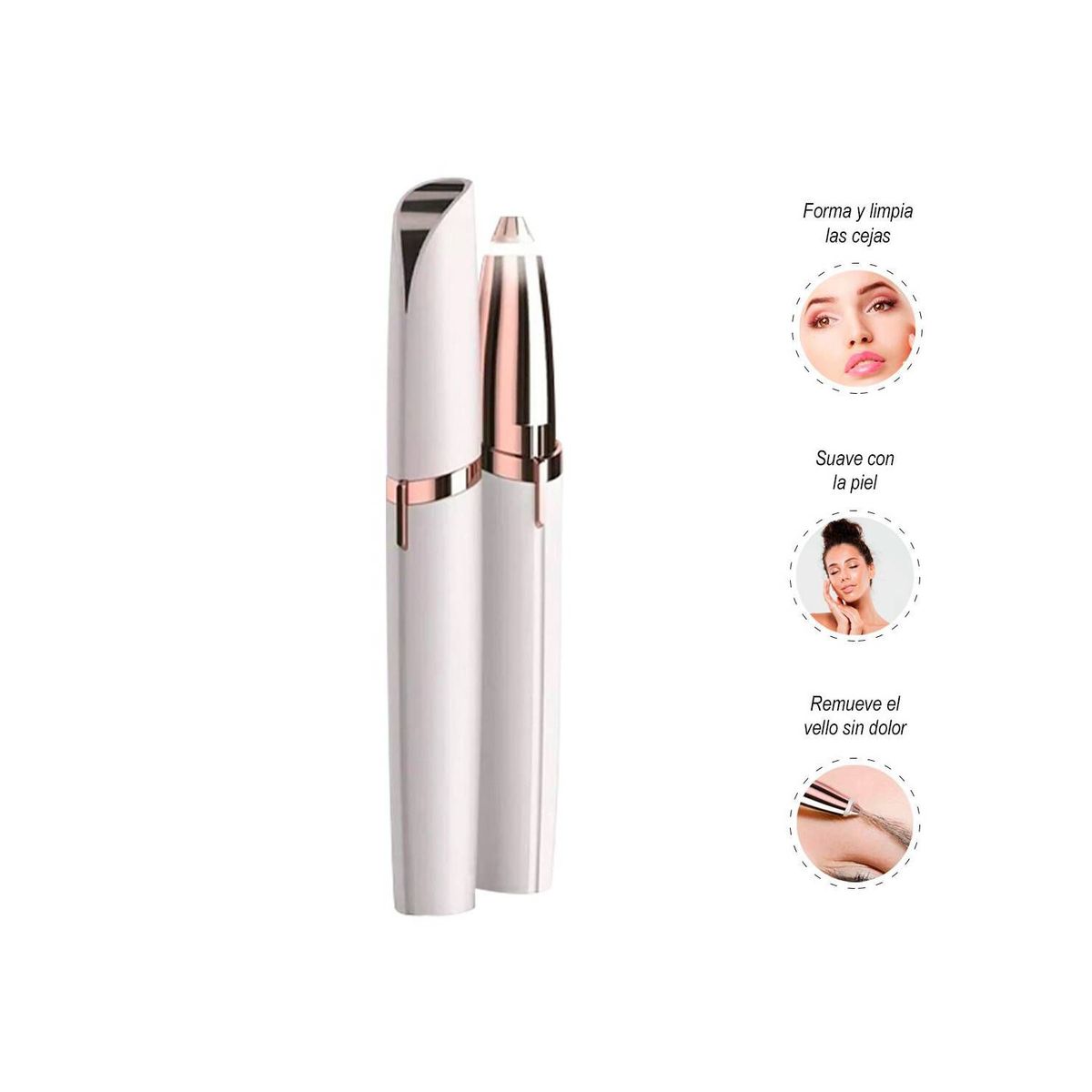 GENERICO - Depilador de Cejas Eléctrico Recargable