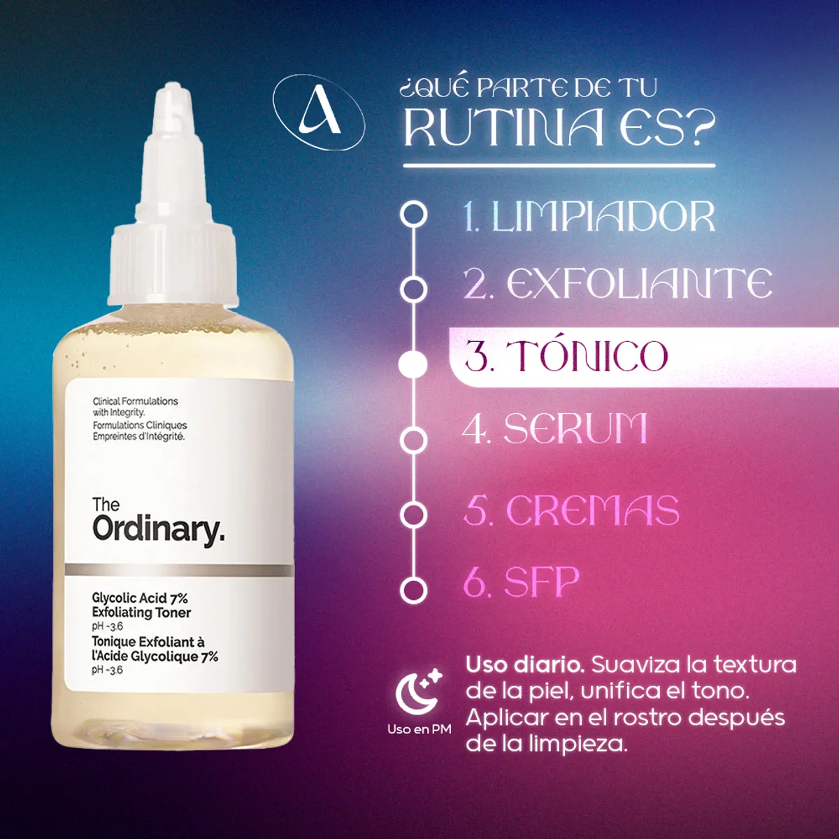 THE ORDINARY - Glycolic Acid 7% Exfoliating Toner 240 ml Original