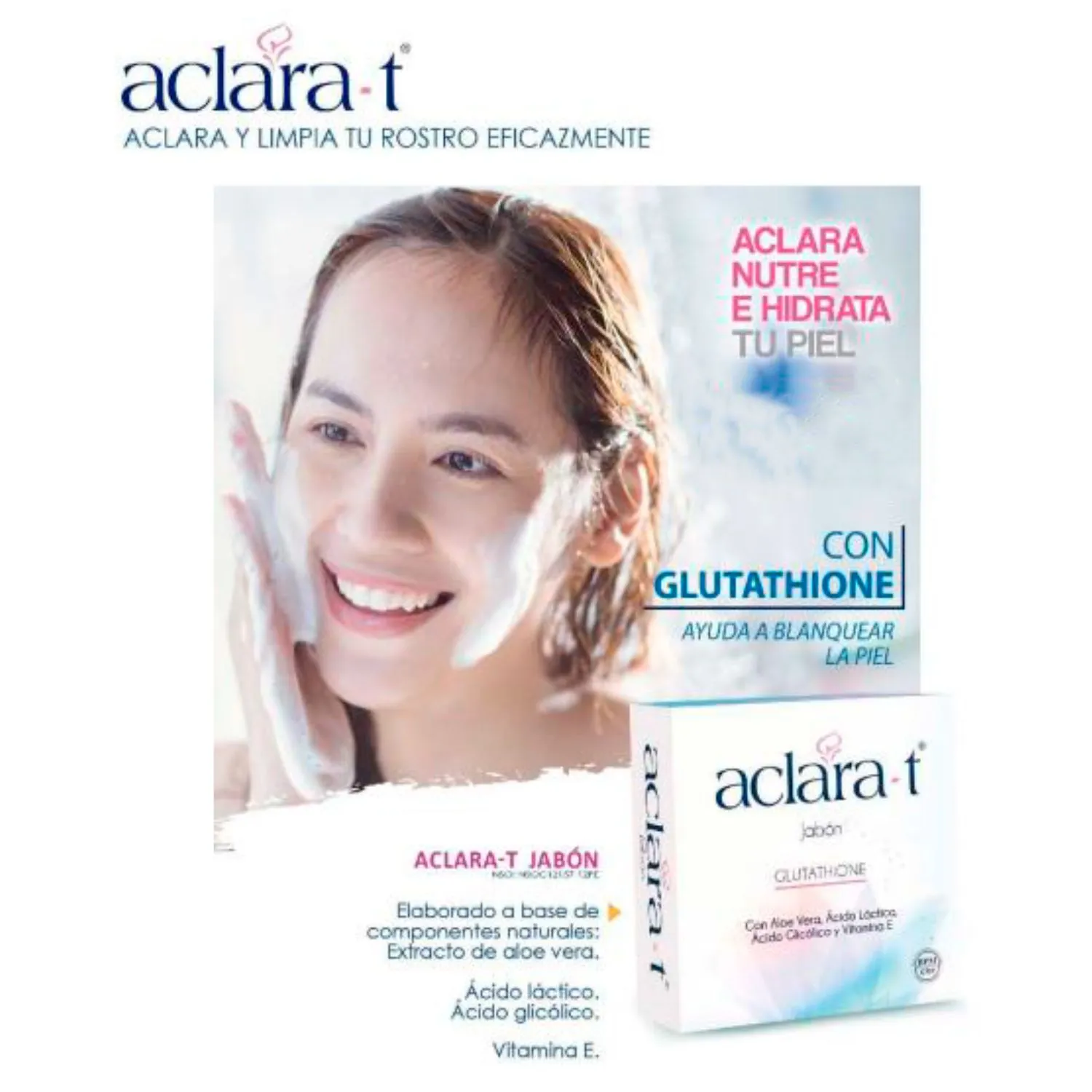 6 Jabón con Glutathione Aclara -T. GENERICO