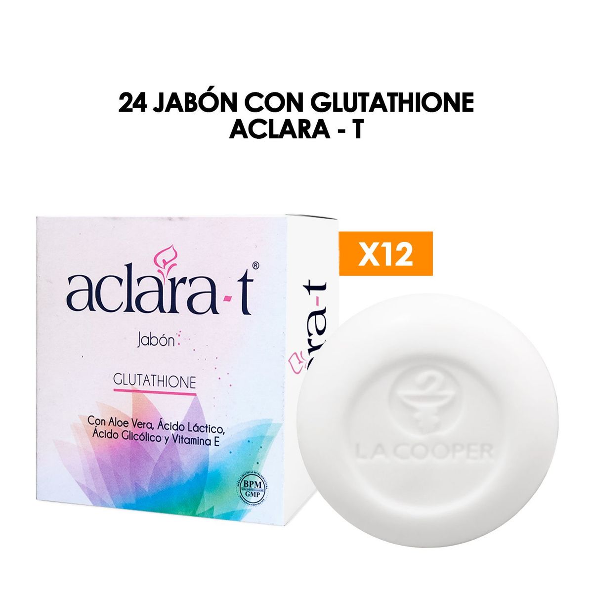 GENERICO - 24 Jabón con Glutathione Aclara - T.