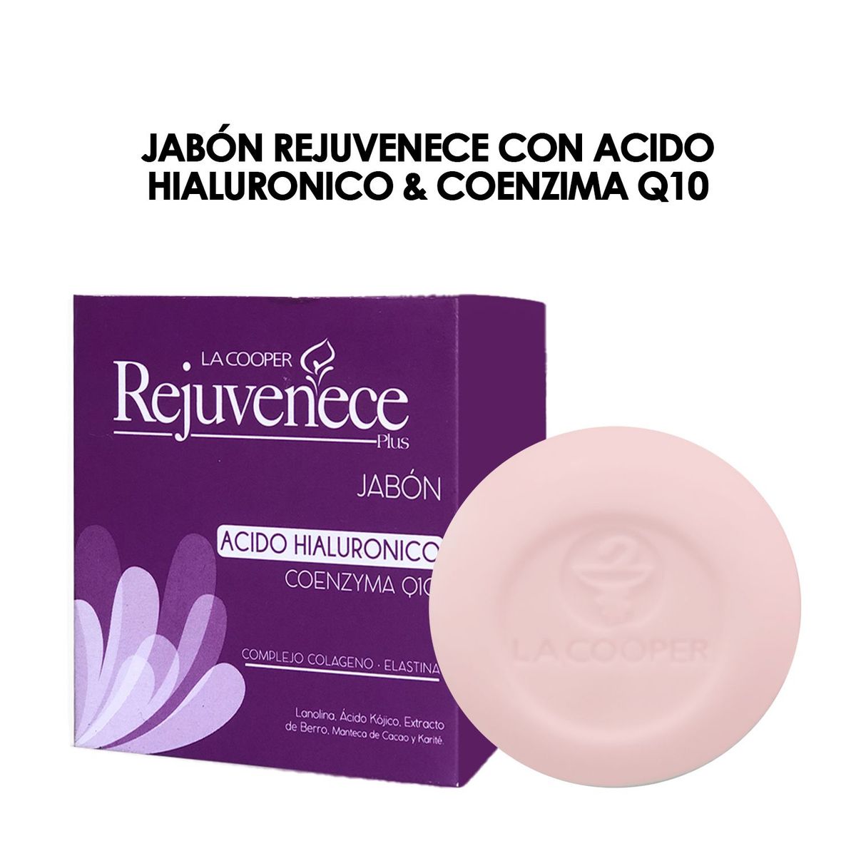 GENERICO - Jabón Rejuvenece con Acido Hialuronico  Coenzima q10.