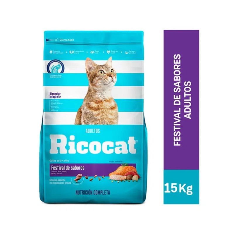 RICOCAT - RICOCAT ADULTO FESTIVAL DE SABORES 15 KG