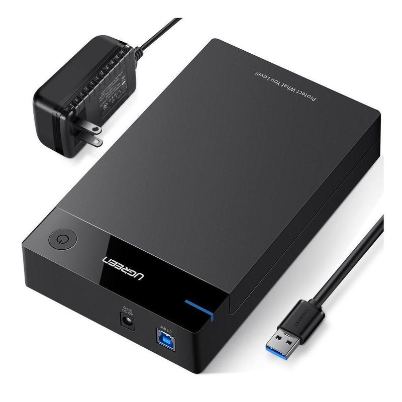 UGREEN - Ugreen Caja de Disco para SATA SSD HDD USB 3.0 a SATA III 3.5"- 50422