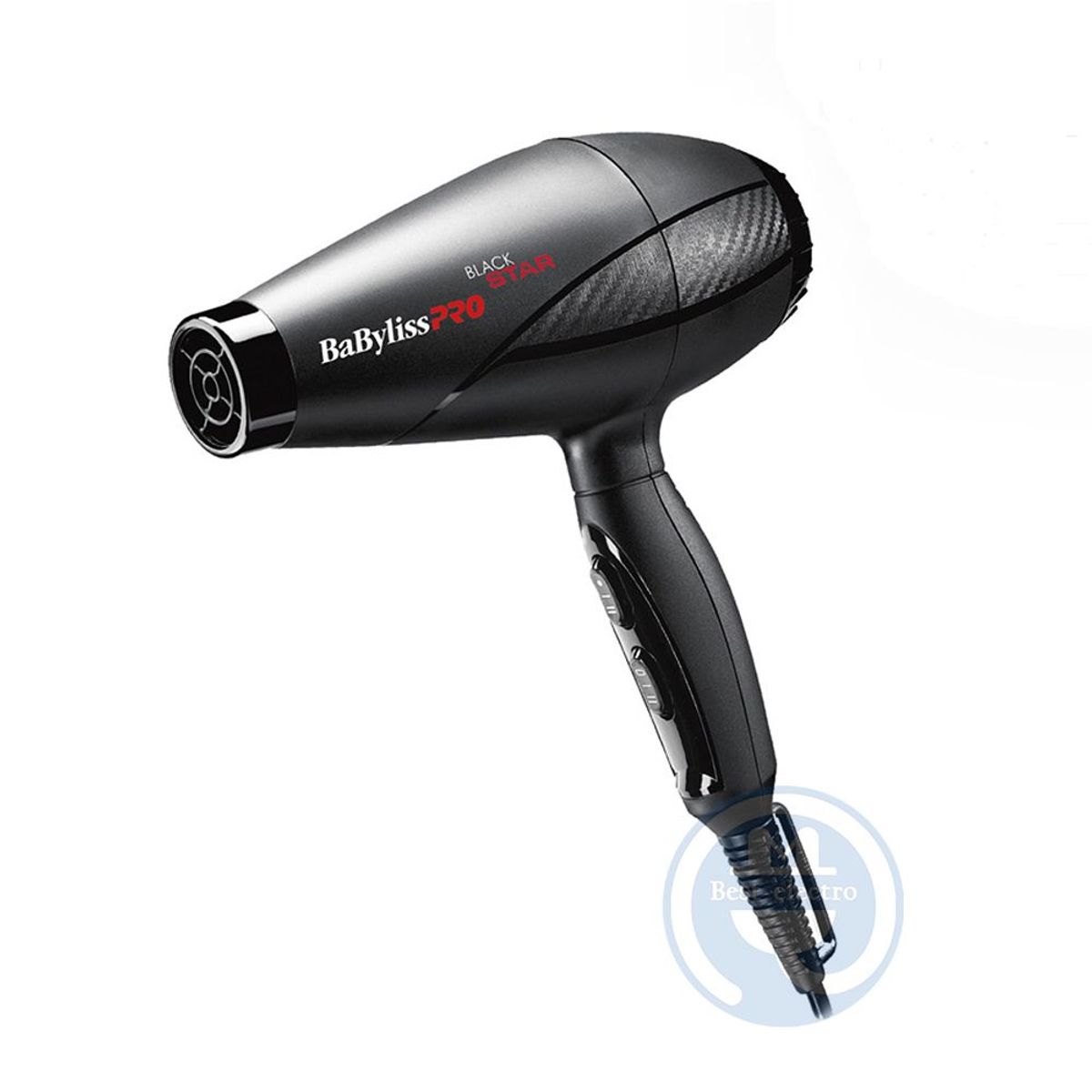 BABYLISS PRO - Secador Babyliss Profesional Black Star B6200PE Negro 2000 Watts.