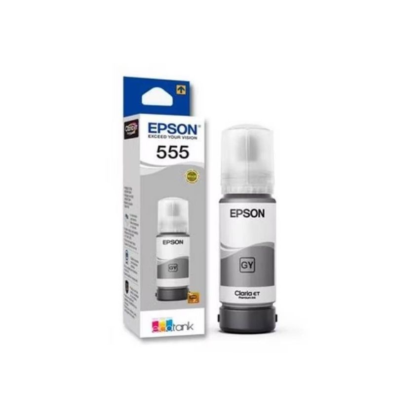 EPSON - Botella de Tinta Epson T555520 Gris Cinza Gray Original