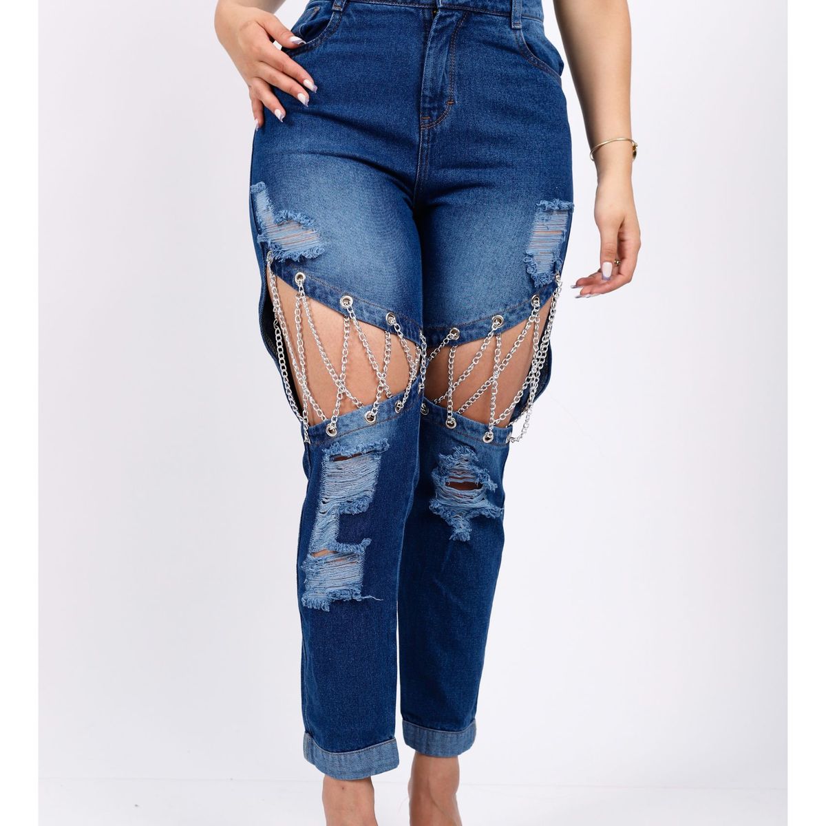 BENCUS JEANS - Pantalón Jeans Cadena Mujer Modelo Exclusivo